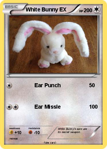 Pokemon White Bunny EX