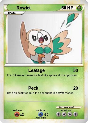 Pokemon Rowlet