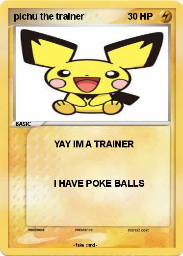 Pokemon pichu the trainer