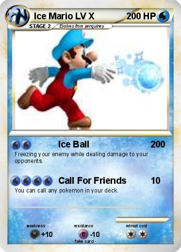 Pokemon Ice Mario LV X