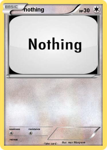 Pokemon nothing