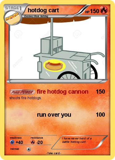 Pokemon hotdog cart