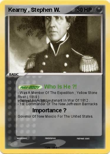 Pokemon Kearny , Stephen W.