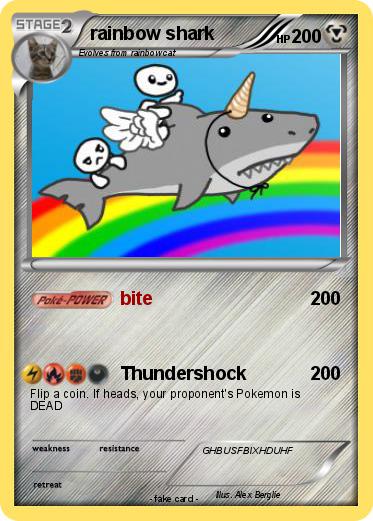 Pokemon rainbow shark