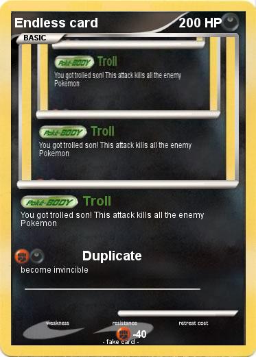 Pokemon Endless card