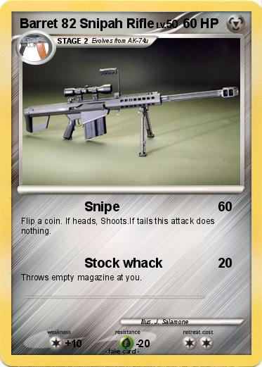 Pokemon Barret 82 Snipah Rifle