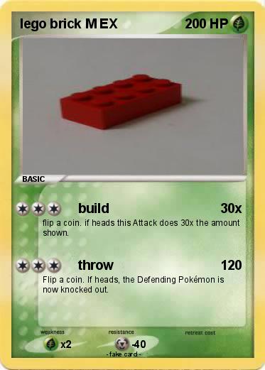Pokemon lego brick M EX