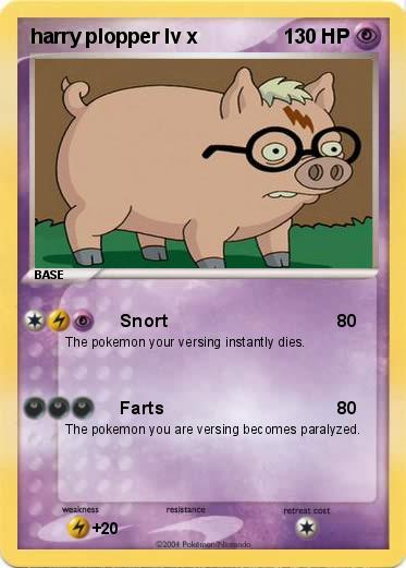 Pokemon harry plopper lv x