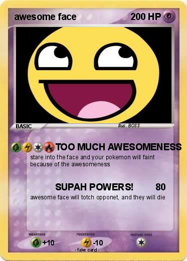 Pokemon awesome face