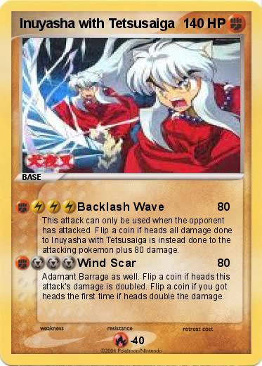 Pokemon Inuyasha with Tetsusaiga