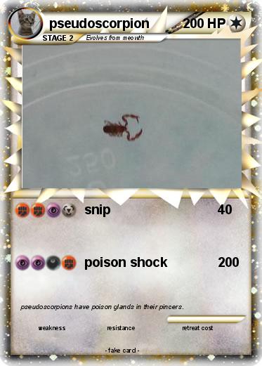 Pokemon pseudoscorpion