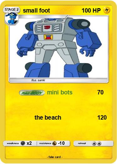 Pokemon small foot