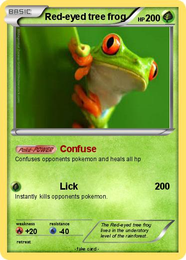 Pokemon Red-eyed tree frog
