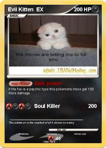 Pokemon Evil Kitten  EX