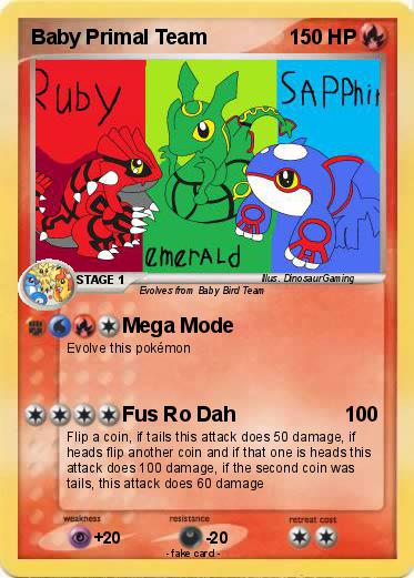 Pokemon Baby Primal Team