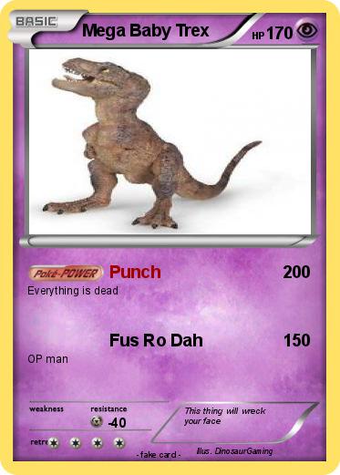 Pokemon Mega Baby Trex
