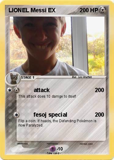 Pokemon LIONEL Messi EX