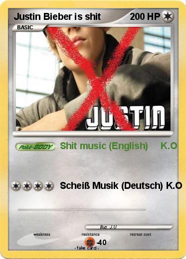 Pokemon Justin Bieber is shit