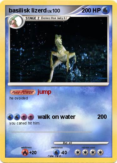 Pokemon basilisk lizerd
