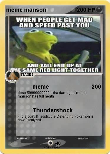 Pokemon meme manson