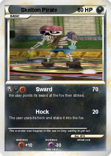 Pokemon Skelton Pirate