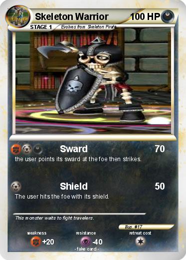 Pokemon Skeleton Warrior