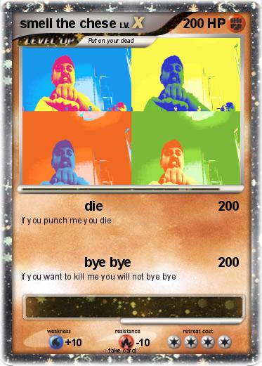 Pokemon smell the chese