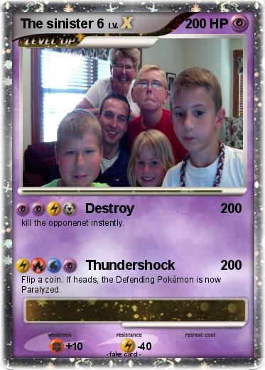 Pokemon The sinister 6