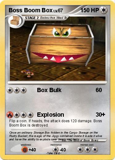 Pokemon Boss Boom Box