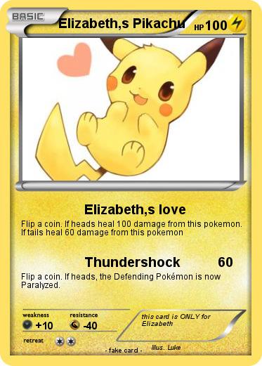 Pokemon Elizabeth,s Pikachu