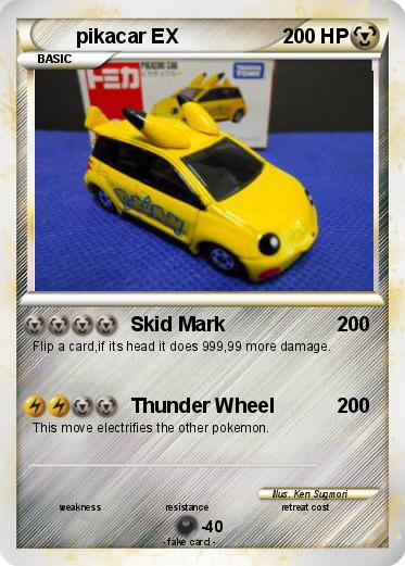 Pokemon pikacar EX