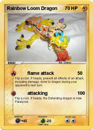 Pokemon Rainbow Loom Dragon