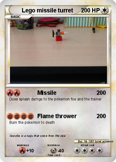 Pokemon Lego missile turret