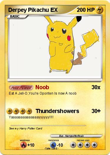 Pokemon Derpey Pikachu EX