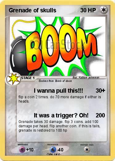 Pokemon Grenade of skulls