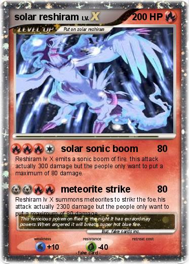 Pokemon solar reshiram