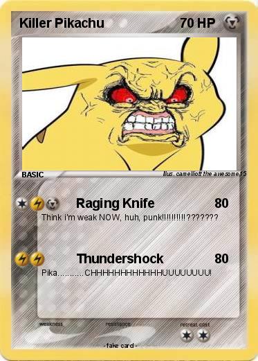 Pokemon Killer Pikachu