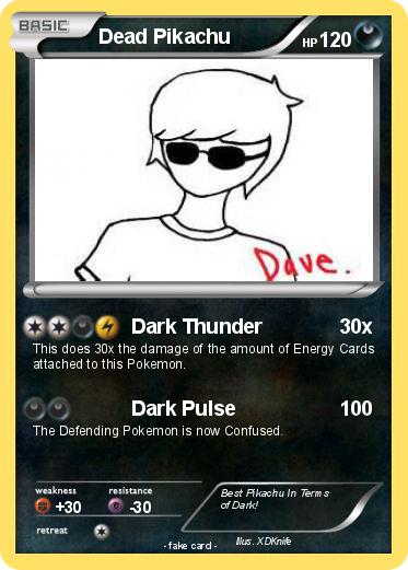 Pokemon Dead Pikachu