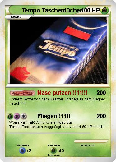 Pokemon Tempo Taschentücher