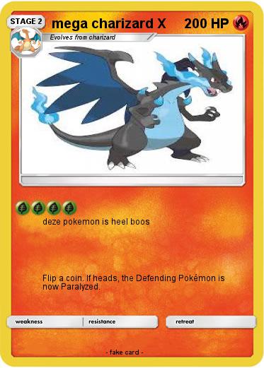 Pokemon mega charizard X