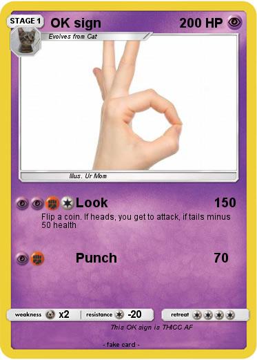 Pokemon OK sign