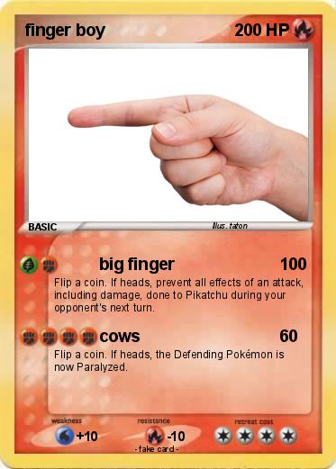 Pokemon finger boy
