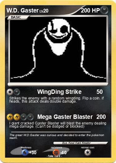 Pokemon W.D. Gaster