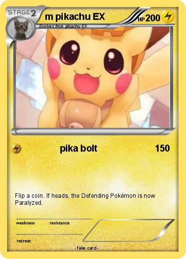 Pokemon m pikachu EX