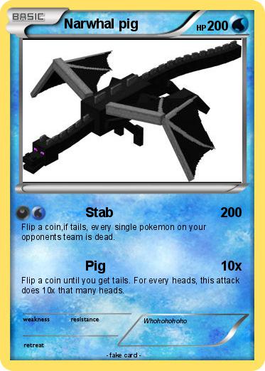 Pokemon Narwhal pig