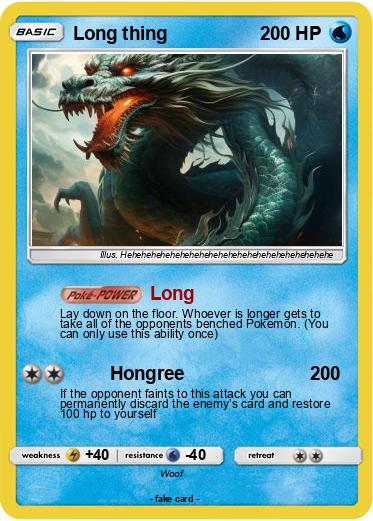 Pokemon Long thing