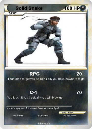 Pokemon Solid Snake