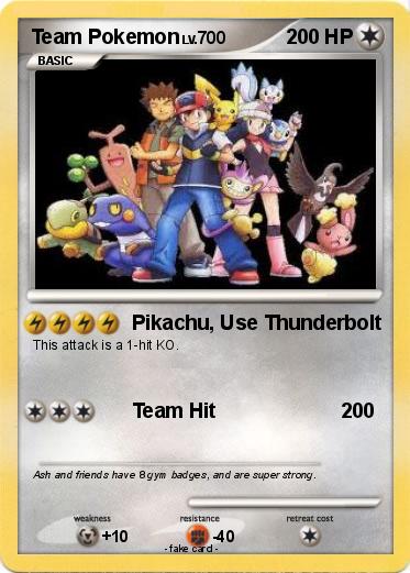 Pokemon Team Pokemon