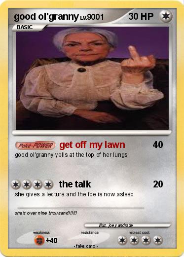 Pokemon good ol'granny
