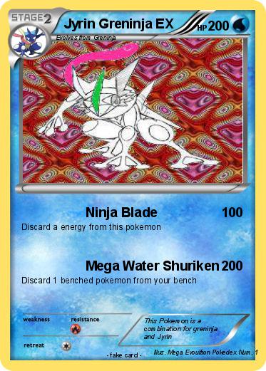 Pokemon Jyrin Greninja EX
